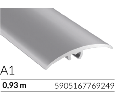 ARBITON CS37 srebrny A1 profil uniwersalny do łącznia o tym samym i różnym poziomie 0,93m